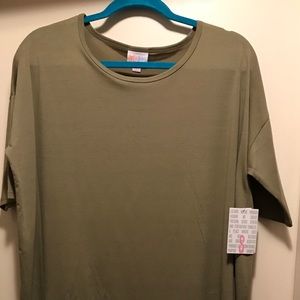 LulaRoe Small Olive Green Irma